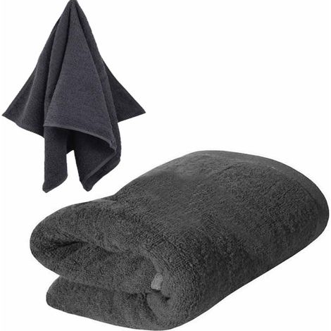 Asciugamano RIMINI spugna 140X70 spessore 500g GRIGIO (1/2)