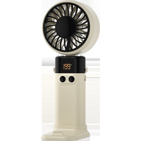 Mini Ventilateur à Main USB Portatif Portable Ventilateur De Bureau, Petit Ventilateur de Poche 5 Vitesses Avec Base, Ventilateur de Bureau Pliable Pour Bureau, Extérieur (1/5)
