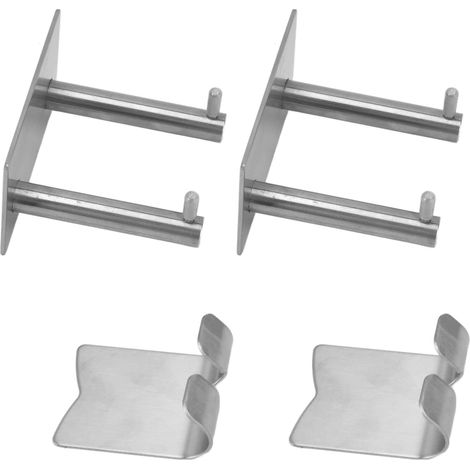 Porte-Serviettes, capacit portante Solide et Durable, Porte-Serviettes en Acier Inoxydable, Structure Simple, Acier Inoxydable pour Placard, Cuisine, Salle de Bain.