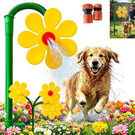Arroseur Sprinkler, Arroseur de Fleurs Dansantes, Arroseur d'eau de Fleurs, Jouet D'arrosage pour Enfants pour Arroser la Cour, Embout de buse d'arrosage Haute Pression (1/5)