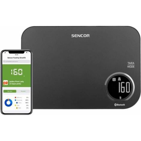 Sencor SKS 7078BK bilancia da cucina nera precisa