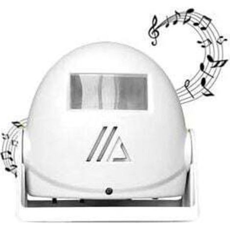 Sonnette sans Fil , Détecteur de Mouvement avec Alarme Sonore pour Porte/Entrée de Porte/Maison et Magasin/Bureau, Alarme de Sécurité