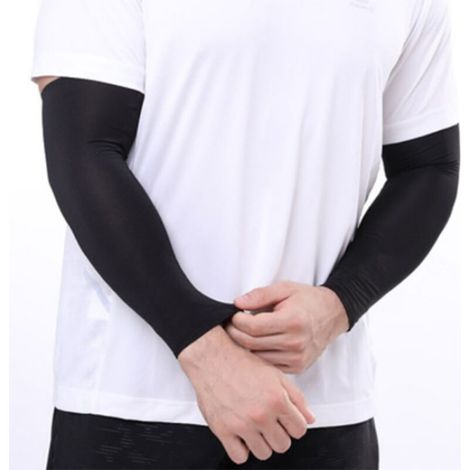 2 paires de manchons rafraîchissants de protection UV pour femmes et hommes, pour l'été et les activités de plein air (1/5)