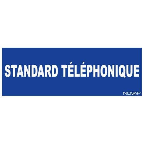 Panneau Standard téléphonique - Rigide 330x120mm - 4140377