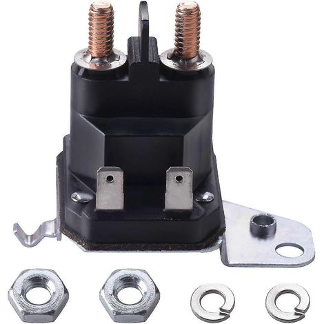 Relais de solénoïde de démarreur 12 V pour tondeuse autoportée, compatible avec Cub Cadet XT1 XT2 Enduro RZT LT1 ZT1 ZT2 MTD Troy-Bilt Craftsman Yard Man Machines Zero T (1/5)