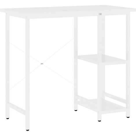 Maison Exclusive - Computertisch Weiß 80x40x72 cm MDF und Metall