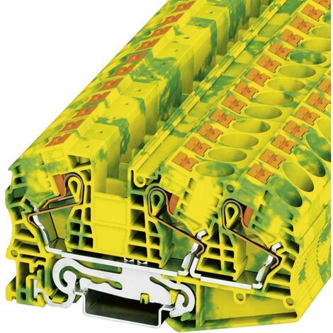 Bloc de jonction pour conducteur de protection Contenu: 1 pc(s) Phoenix Contact PT 16-TWIN N-PE 3208 (1/2)