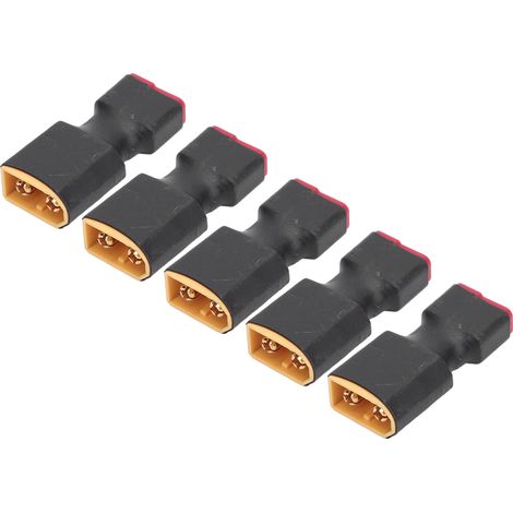 Adaptateur de 5 connecteurs femelles XT60 vers femelles T pour variateur de vitesse électronique (ESC) de voiture RC, sans fil, convertisseur de batterie (1/5)