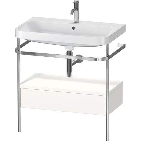 Set c-bonded Duravit Happy D.2 Plus con consola metálica y cajón,