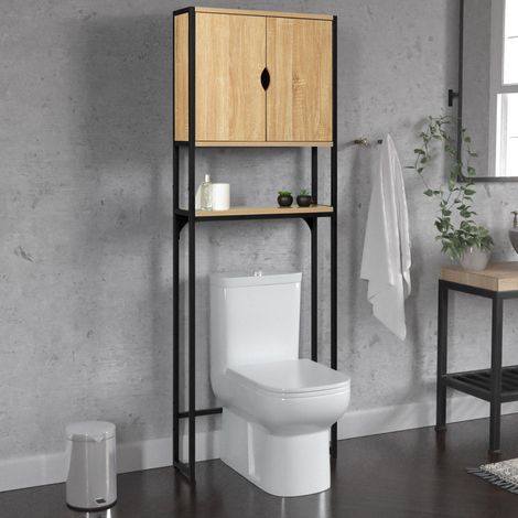 Estantería sobre armario WC DETROIT diseño industrial (1/5)