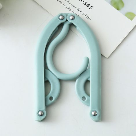 8pcs Folding Retractable Travel Clothes Hanger - Foldable Magic Clothes Camping Hanger 360° Rotation (1/5)