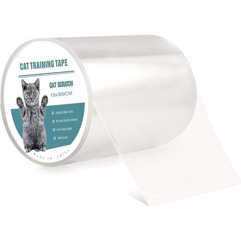 1 rouleau ruban adhésif anti-griffures, transparent, PVC, auto-adhésif, sans résidu, pour canapés, meubles et sièges de voiture (1/4)