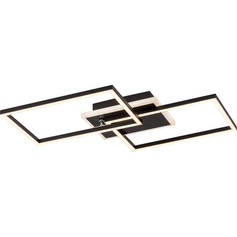 Plafoniera LED Rabalux Athelstan 40W nero opaco 50cm (1/5)