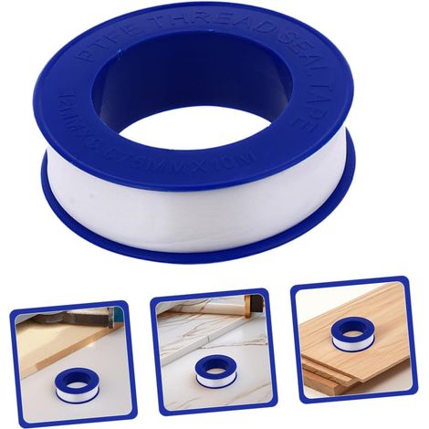 12 rouleaux Ruban Téflon Ptfe pour Plomberie Étanche Fuite Joint Étanchéité Tuyaux Usage Industriel et Domestique