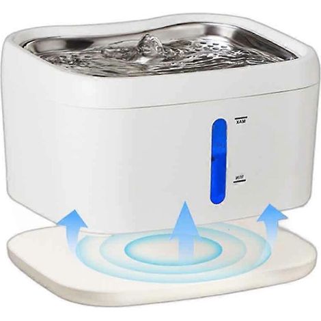 Trinkbrunnen für Katzen und kleine Hunde mit leiser Pumpe, inklusive sicherer und leicht zu reinigender Wasserfilter. (1/5)