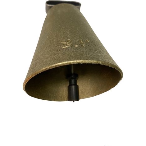 CAMPANA OVALE N.3 OTTONE 34x45mm ANIMALI MUCCHE BOVINI CAMPANACCIO DFL