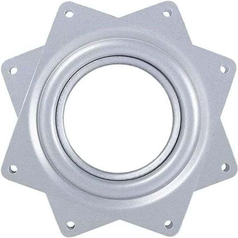 Kugelgelagerte Drehplatte, Drehsockel, 360° drehbare Platte, quadratischer Metalldrehteller, drehbarer Barhocker für Boote, drehbare Sitzplatte für Hocker, 10 cm (4 Zoll)
