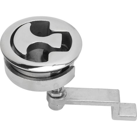 Poignée de cale bateau, serrure de trappe marine, loquet encastré inox poli miroir, tiroir placard navire, quincaillerie nautique étanche. (1/5)
