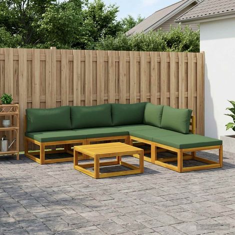 vidaXL Sofa Set 6 pcs Natural Solid Acacia Wood (1/5)