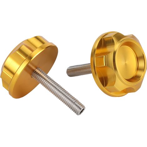 2 pièces moto guidon CNC bouchon à vis en alliage d'aluminium adapté pour Honda Z50J MONKEY DAX CT70 Z50R 50Gold.