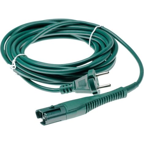 câble électrique compatible avec Vorwerk Kobold 130, 130 SC, 131, 131 SC aspirateurs - câble de 7m, câble électrique (1/2)