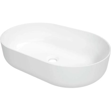 Deante Lavabo rotondo moderno argento in ceramica