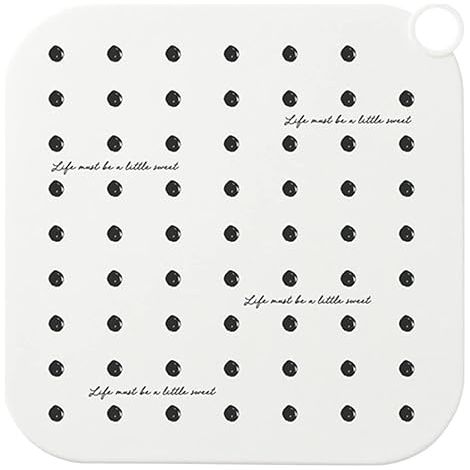 Copertura anti-intasamento in silicone per scarico a pavimento del bagno, tappetino anti-capelli per vasca e doccia, testina di ricambio (C, taglia unica) (1/4)