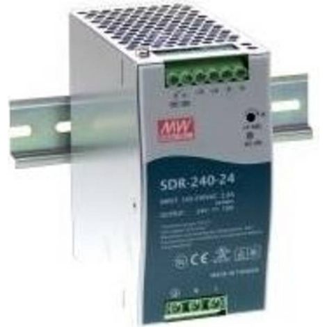 Mean Well SDR-240-24 Alimentatore per guida DIN 24 V/DC 10 A 240 W Num. uscite:1 x Contenuto 1 pz. (1/3)