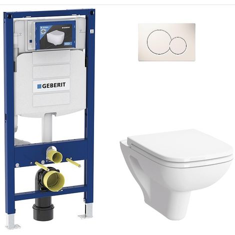 Pack Bati support Geberit et WC-suspendu VitrA S20 sans rebord