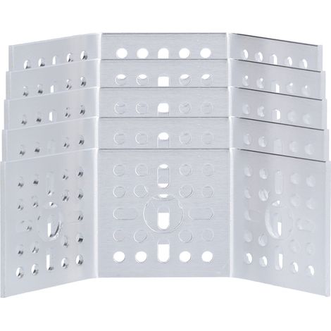 Équerres doubles 135° en alliage d'aluminium, 5 pièces, supports de fixation pour servo, connecteurs de montage robustes. (1/5)