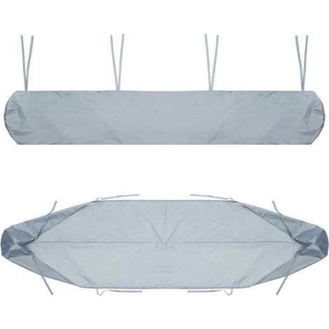 Protecteur De Couverture d'Auvent Anti-Poussière, Housse De Auvent Pare Soleil Sac De Protection pour Store Banne, avec Cordon, pour Terrasse De Jardin Extérieur(Size:3M,Color:Gris) (1/5)