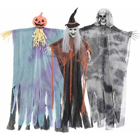 Hängender Halloween Geist 3 pcs Mehrfarbig 61 x 97 cm Polyester