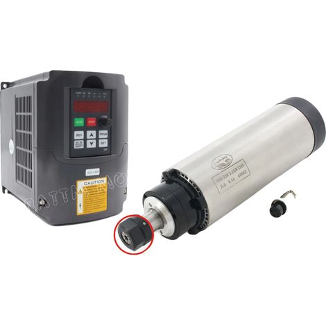 Moteur de broche CNC, puissance de 2,2 kW, conception refroidie par air, AJOUTER VFD, 220V (1/2)