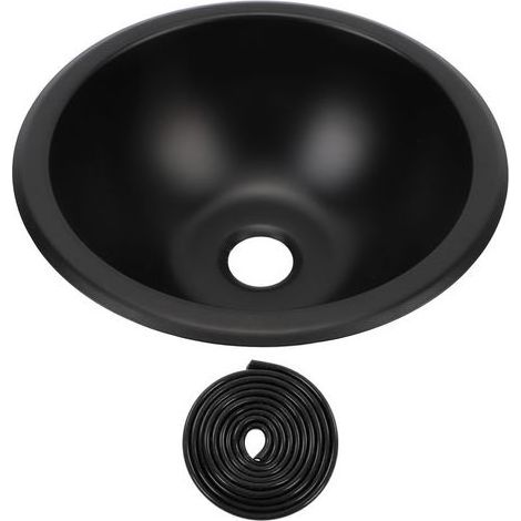 Évier Rond en Acier Inoxydable 304 – 225 mm, Drain de 40 mm, Idéal pour Camping-Car, Bateau et Caravane (1/5)