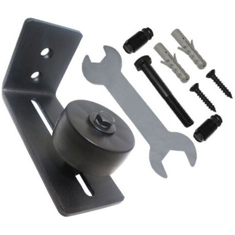 INSTALLER Rouleau de guidage au sol Guide de porte réglable Ferrure de porte coulissante Système de porte coulissante (1/5)