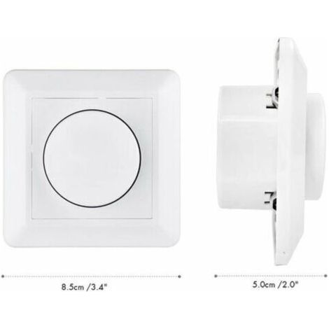 Variateur de Lumière LED,220-240v 5-200w Smart Button Interrupteurs et Variateurs D'Intensité Lumineuse Gradateur Commutateur (1/3)
