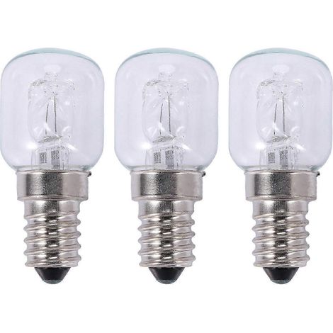 Trois lampes halogènes haute température E14 500°C pour four, lampes chauffantes à quartz de 25 W, adaptées aux appareils ménagers. (1/5)