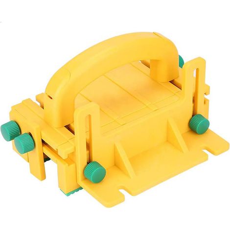 Outil de poussée de sécurité à poignée pour scie circulaire de table, avec force tridirectionnelle (1 pièce).