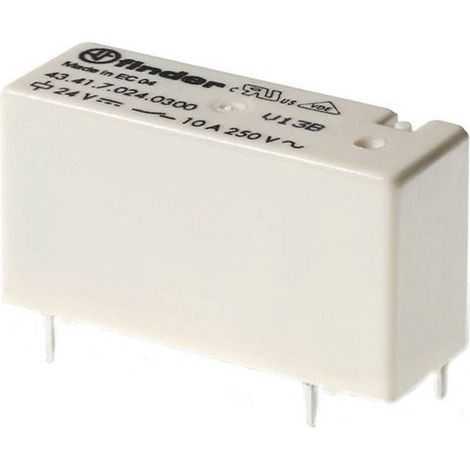 Finder 43.41.7.048.0001 Relais pour circuits imprimés 48 V/DC 10 A 1 inverseur (RT) 1 pc(s) V519933