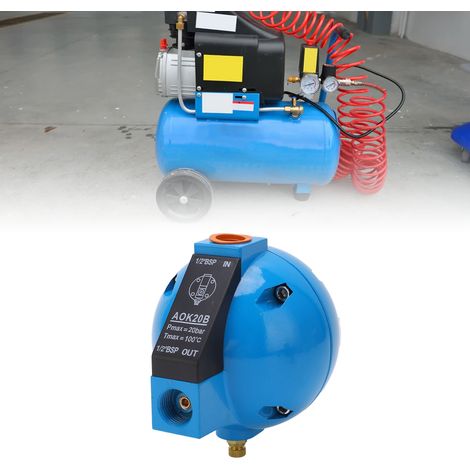 Vanne de purge sphérique AOK20B pour compresseurs d'air et filtres (1/5)