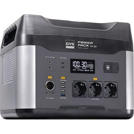 GYS Akku-Powerbank POWER PACK 14.22 55 (1408 Wh) A LiFePO4 (8 Zellen) Ladezeit 7-8 h (1/2)