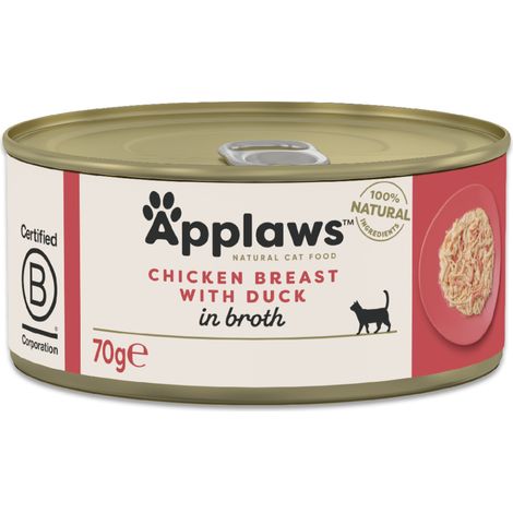 NOURRITURE HUMIDE POUR CHATS APPLAWS APPLAWS - NOURRITURE HUMIDE POUR CHAT 156 G - POULET ET CANARD (172-025) CATS