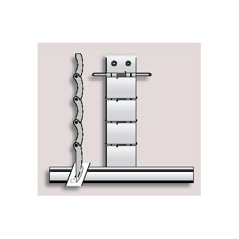 Somfy – Verrou de sécurité Blocksur 4 maillons – Pour lames de 14 mm – Protection renforcée – Compatible avec volets en bois dur (1/2)