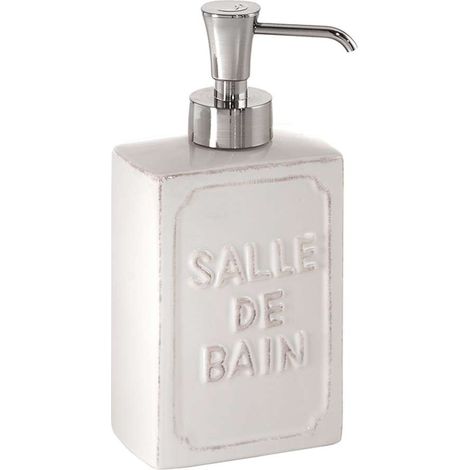 Distributeur de savon Vivienne blanc 8,7 x 6 x 18 cm (1/5)