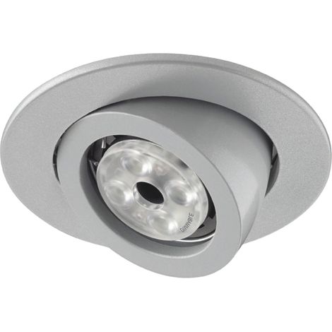 Empotrable techo tilt MINI LUNA Redondo ajustable GX5.3 50W Gris (1/4)