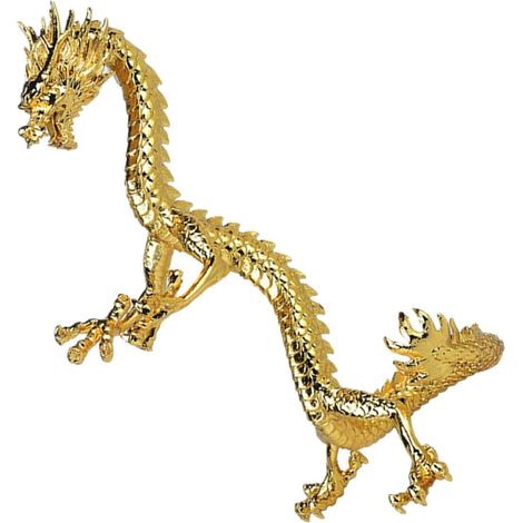 Support en métal pour boule de cristal, motif dragon doré, petit socle (1/5)