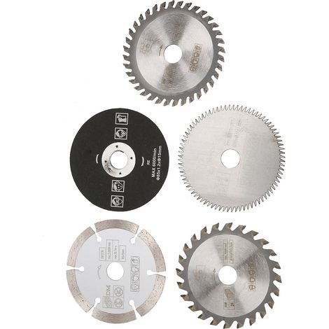 5 Stück Mini-Hartmetall-Kreissägeblätter mit 85 mm Innendurchmesser und 15 mm Schnittbreite für Schneidwerkzeuge (1/5)