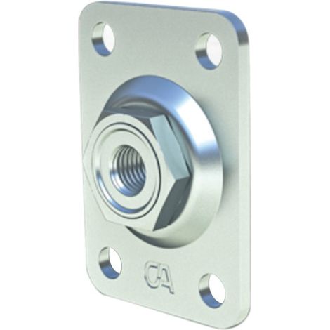 Metalideal Platine rectangulaire réglable à visser - Dimension M22