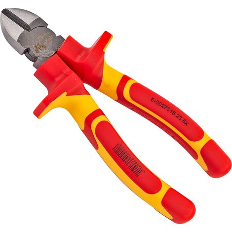 Kestek Elektriker Kabel Seitenschneider Drahtschneider Zange 160 mm Griffe isoliert (1/2)