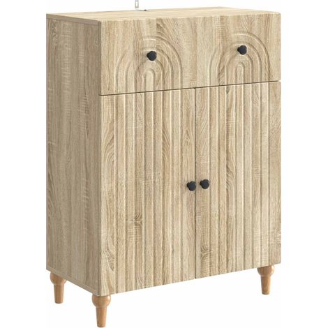 Aparador Roble Sonoma 66 x 34,5 x 90 cm Madera de Ingeniería vidaXL